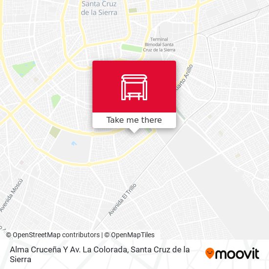 Alma Cruceña Y Av. La Colorada map