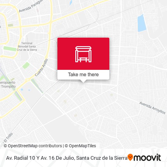 Mapa de Av. Radial 10 Y Av. 16 De Julio