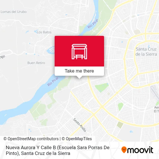 Mapa de Nueva Aurora Y Calle B (Escuela Sara Porras De Pinto)