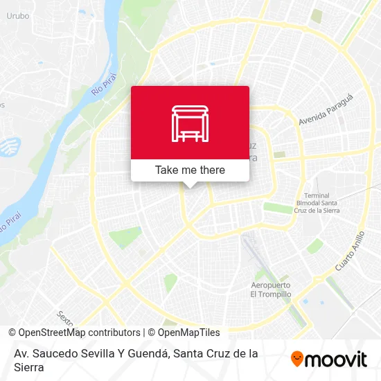 Mapa de Av. Saucedo Sevilla Y Guendá
