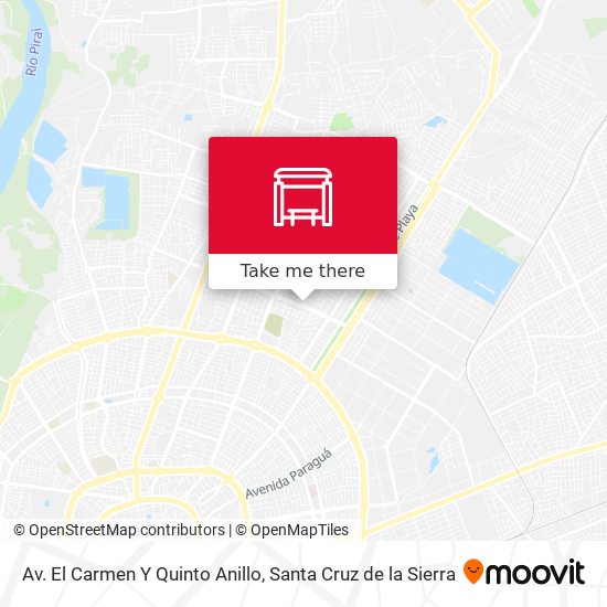 Av. El Carmen Y Quinto Anillo map