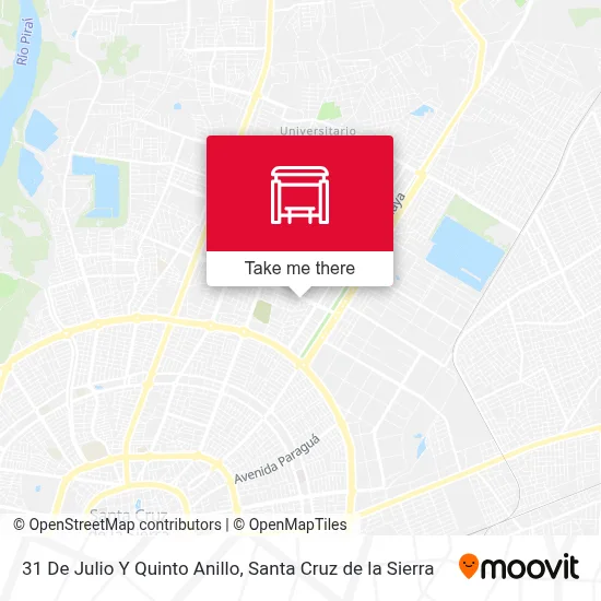 Mapa de 31 De Julio Y Quinto Anillo