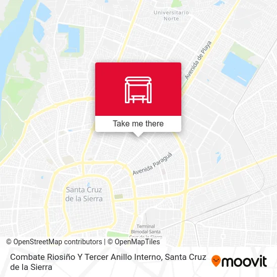 Combate Riosiño Y Tercer Anillo Interno map