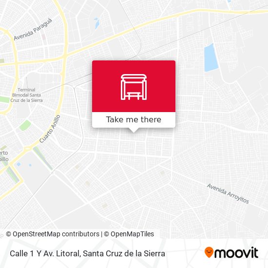 Mapa de Calle 1 Y Av. Litoral