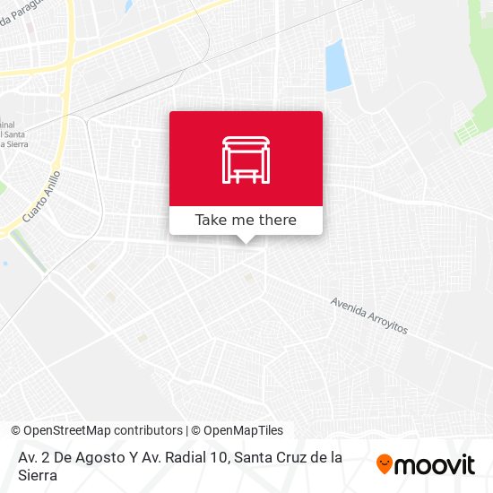 Mapa de Av. 2 De Agosto Y Av. Radial 10