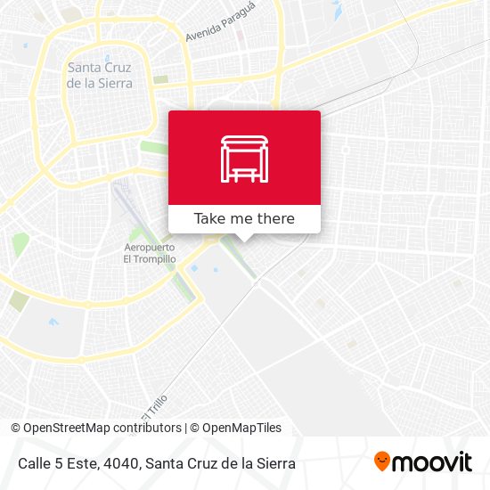 Mapa de Calle 5 Este, 4040