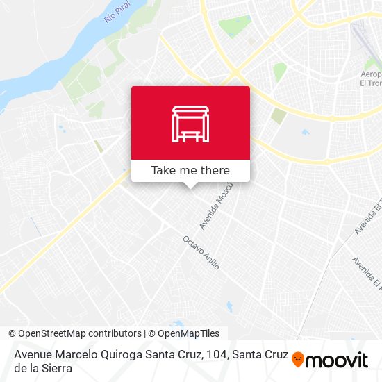 Mapa de Avenue Marcelo Quiroga Santa Cruz, 104