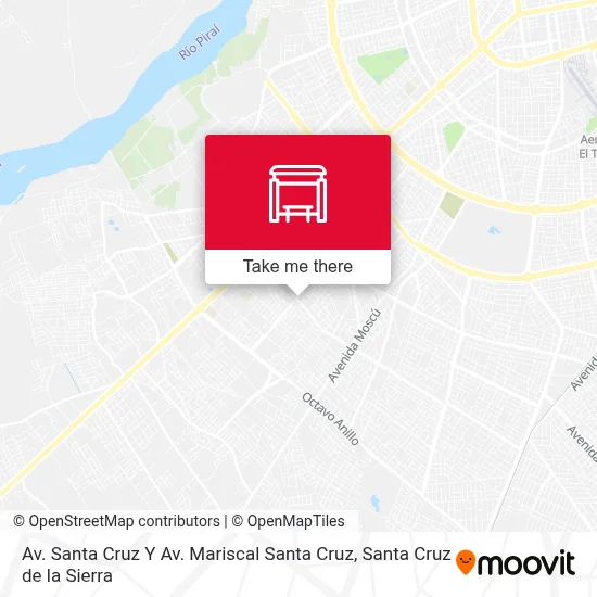 Mapa de Av. Santa Cruz Y Av. Mariscal Santa Cruz
