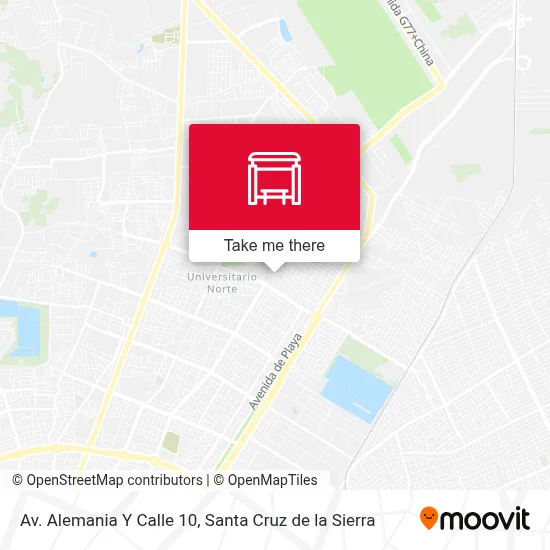 Mapa de Av. Alemania Y Calle 10