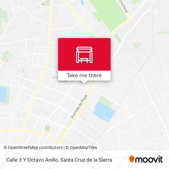 Mapa de Calle 3 Y Octavo Anillo