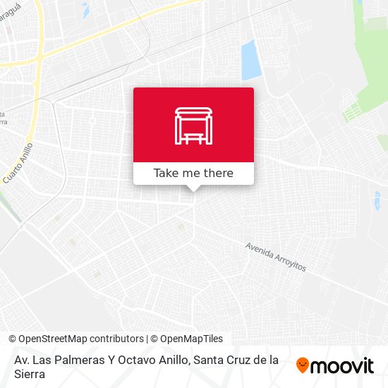 Av. Las Palmeras Y Octavo Anillo map