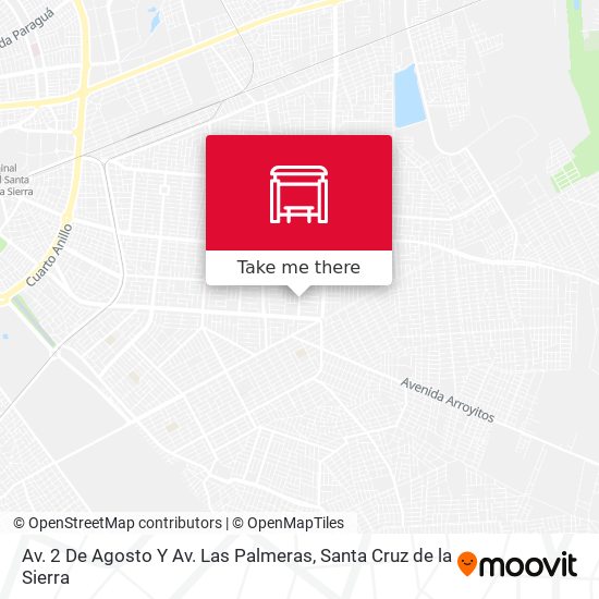 Mapa de Av. 2 De Agosto Y Av. Las Palmeras
