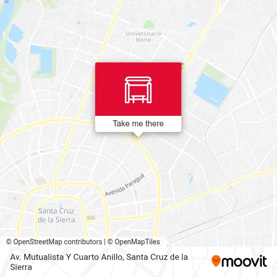 Mapa de Av. Mutualista Y Cuarto Anillo