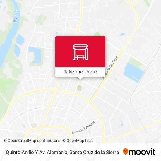 Mapa de Quinto Anillo Y Av. Alemania
