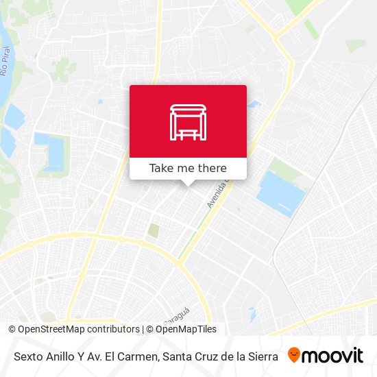 Mapa de Sexto Anillo Y Av. El Carmen