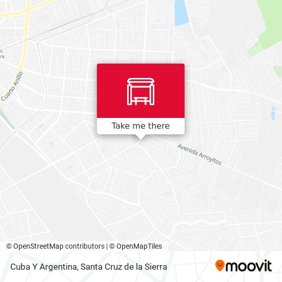 Cuba Y Argentina map