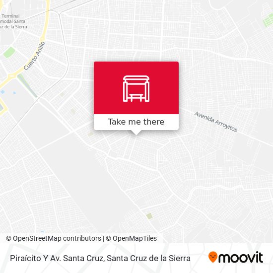 Piraícito Y Av. Santa Cruz map