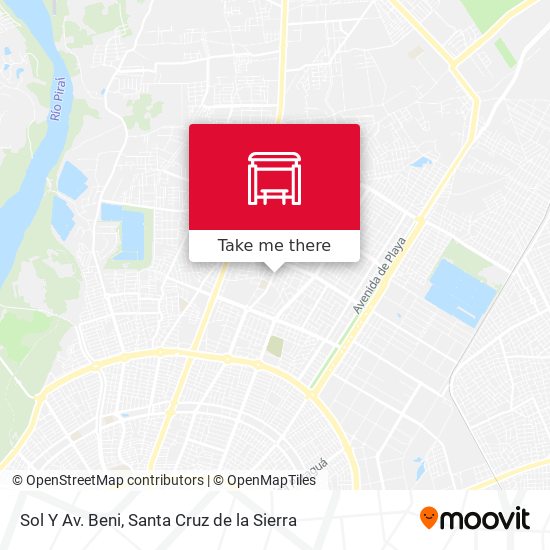 Sol Y Av. Beni map