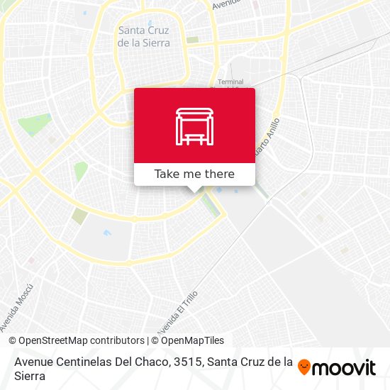 Mapa de Avenue Centinelas Del Chaco, 3515