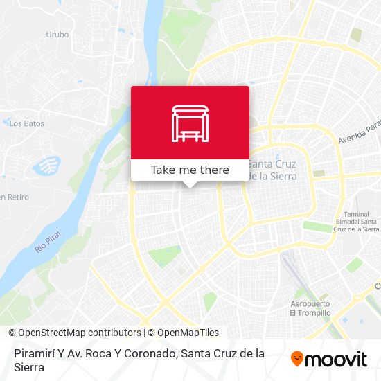 Piramirí Y Av. Roca Y Coronado map