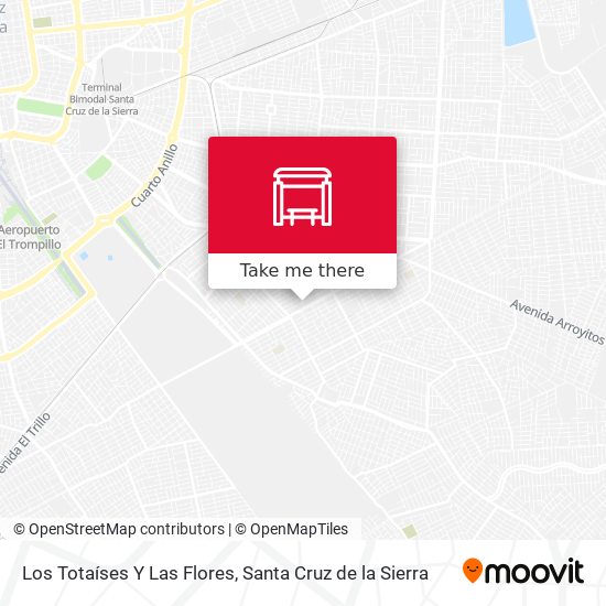Los Totaíses Y Las Flores map
