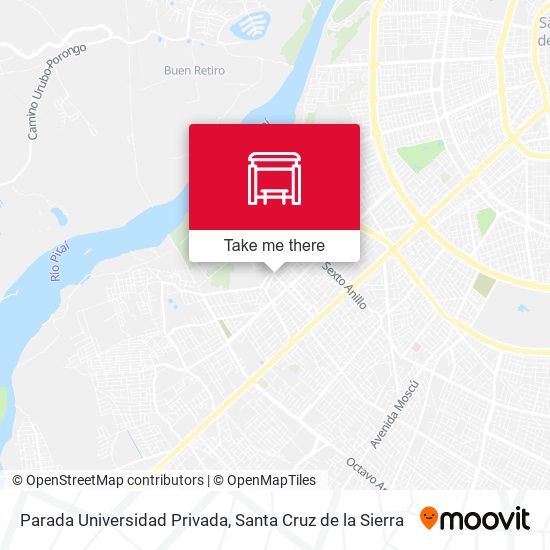Mapa de Parada Universidad Privada
