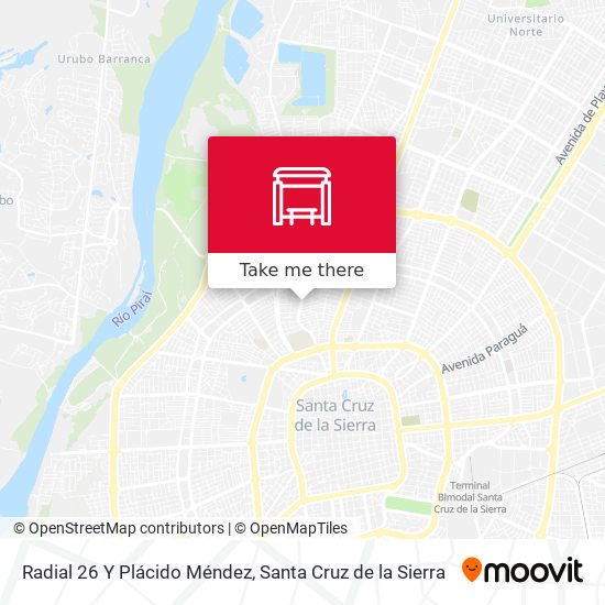 Mapa de Radial 26 Y Plácido Méndez