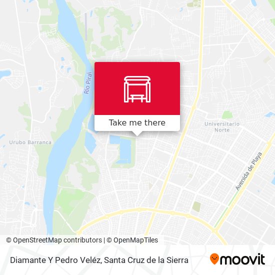 Diamante Y Pedro Veléz map