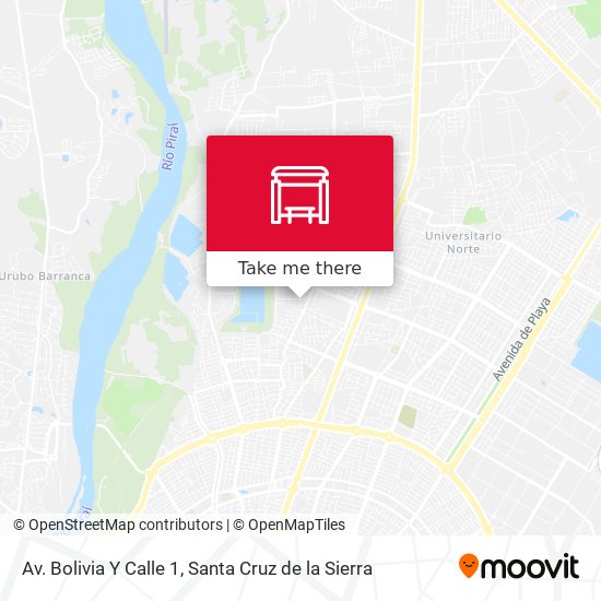 Mapa de Av. Bolivia Y Calle 1