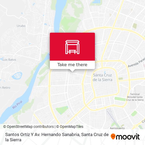 Santos Ortíz Y Av. Hernando Sanabria map
