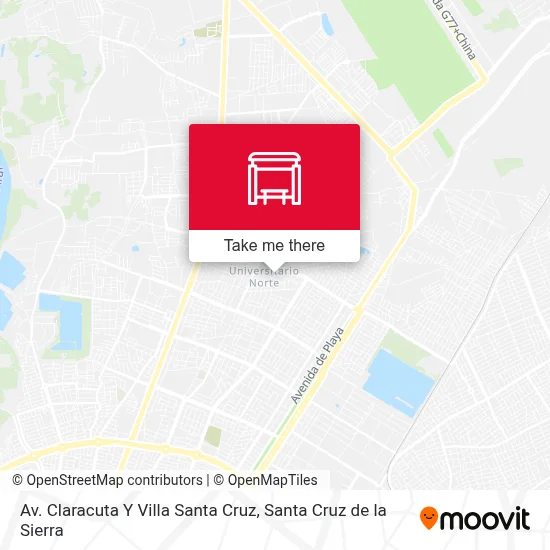 Mapa de Av. Claracuta Y Villa Santa Cruz