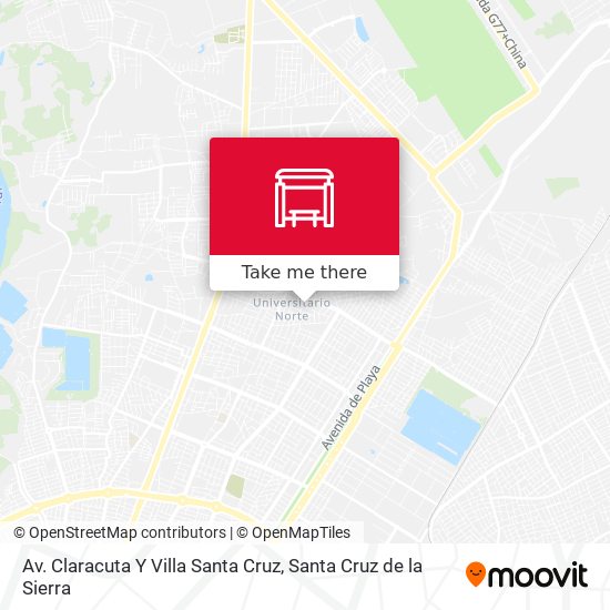 Av. Claracuta Y Villa Santa Cruz map