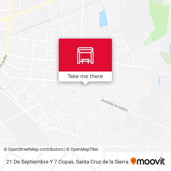 21 De Septiembre Y 7 Copas map