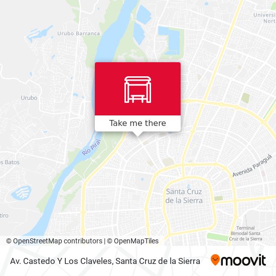 Av. Castedo Y Los Claveles map