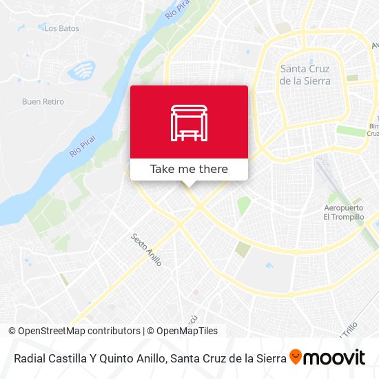 Mapa de Radial Castilla Y Quinto Anillo