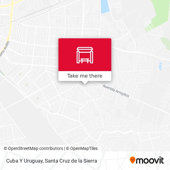 Cuba Y Uruguay map