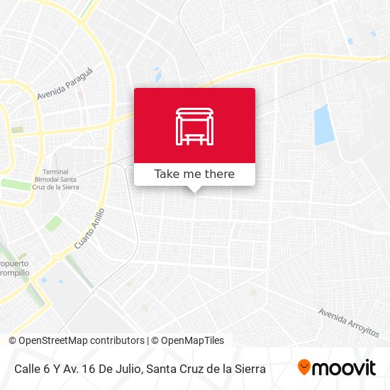 Mapa de Calle 6 Y Av. 16 De Julio