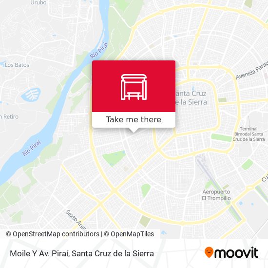 Moile Y Av. Piraí map