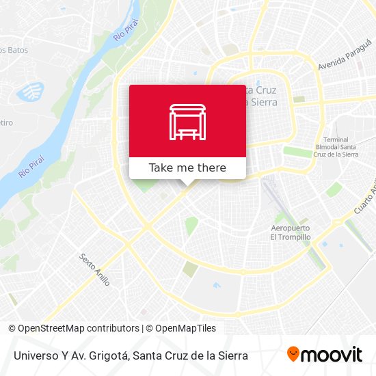 Mapa de Universo Y Av. Grigotá