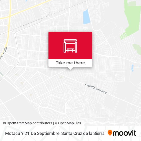 Motacú Y 21 De Septiembre map