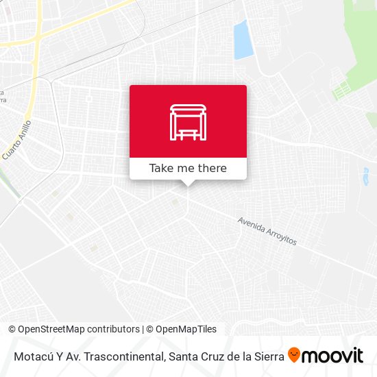 Motacú Y Av. Trascontinental map