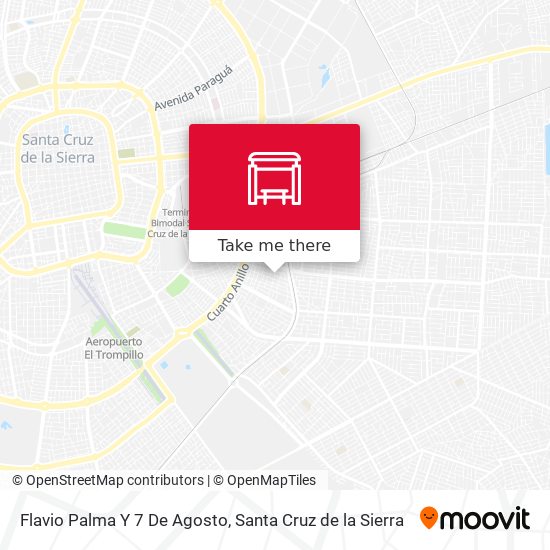 Flavio Palma Y 7 De Agosto map