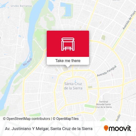 Mapa de Av. Justiniano Y Melgar