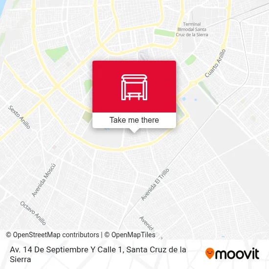 Mapa de Av. 14 De Septiembre Y Calle 1