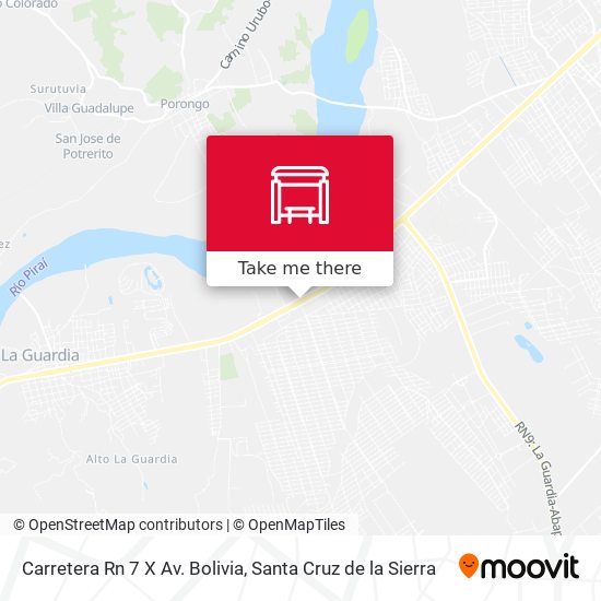 Carretera Rn 7 X Av. Bolivia map