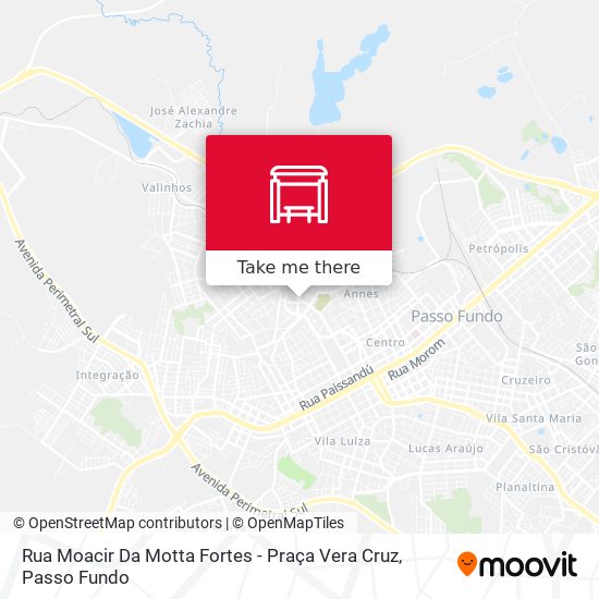 Rua Moacir Da Motta Fortes - Praça Vera Cruz map