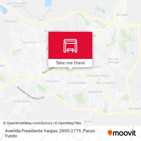 Mapa Avenida Presidente Vargas, 2605-2779