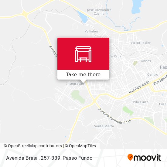 Mapa Avenida Brasil, 257-339