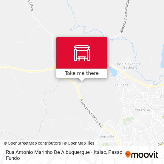 Rua Antonio Marinho De Albuquerque - Italac map