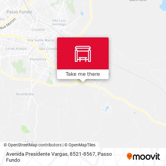 Mapa Avenida Presidente Vargas, 8521-8567